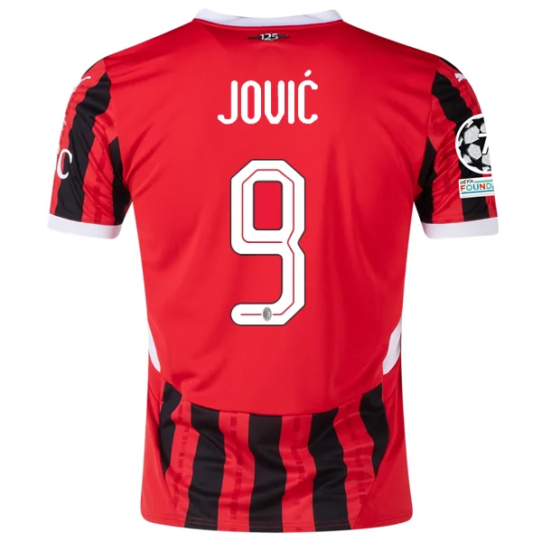 Men's Moisture - Wicking Golf Jerseys with UV Protection for Comfortable Rounds on the CoursePuma AC Milan Luka Jović Home Jersey w/ Champions League Patches 24/25 (Puma Red/Puma Black)