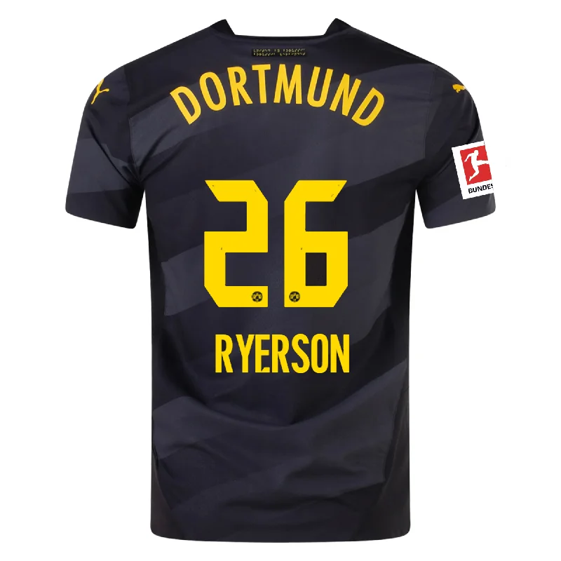 Men's NBA Authentic Team Jerseys in Official Team Colors for True Basketball FansPuma Borussia Dortmund Authentic Julian Ryerson Away Jersey w/ Bundesliga Patch 24/25 (Puma Black/Faster Yellow)