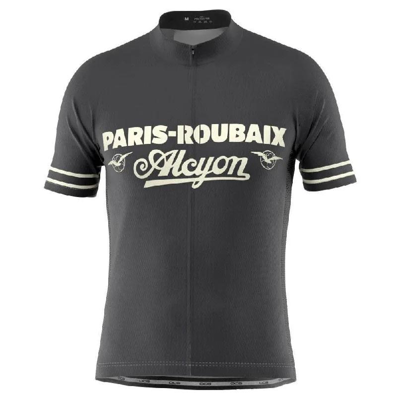 Men's Cycling Jerseys with Reflective Stripes for Safe and Stylish Rides at NightRetro Paris-Roubaix Alcyon Classic Cycling Jersey