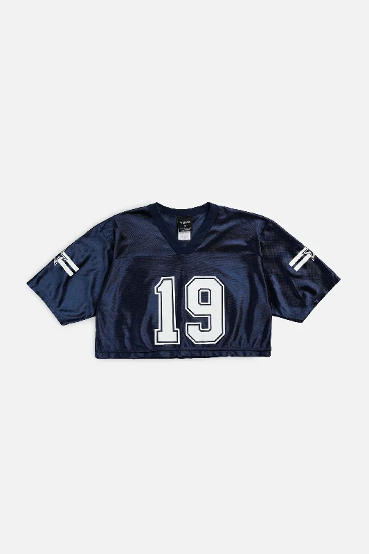 Men's Sustainable Organic Cotton Rugby Jerseys for Eco - Conscious Sports EnthusiastsRework Crop Dallas Cowboys NFL Jersey - S