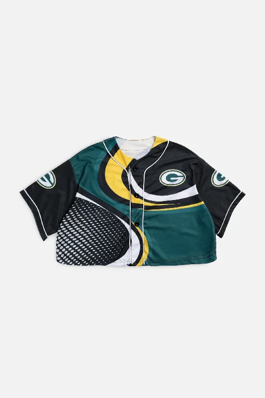 Men's Limited - Edition Cricket Jerseys Commemorating Historic Matches for Die - Hard Cricket LoversRework Crop Green Bay Packers NFL Jersey - XL