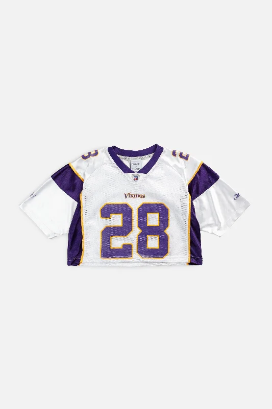 Men's Limited - Edition Cricket Jerseys Commemorating Historic Matches for Die - Hard Cricket LoversRework Crop Minnesota Vikings NFL Jersey - S