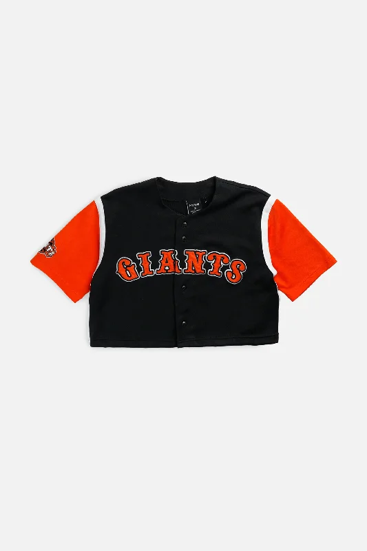 Men's Authentic Soccer Jerseys of National Teams for International Football EventsRework Crop San Francisco Giants MLB Jersey - L