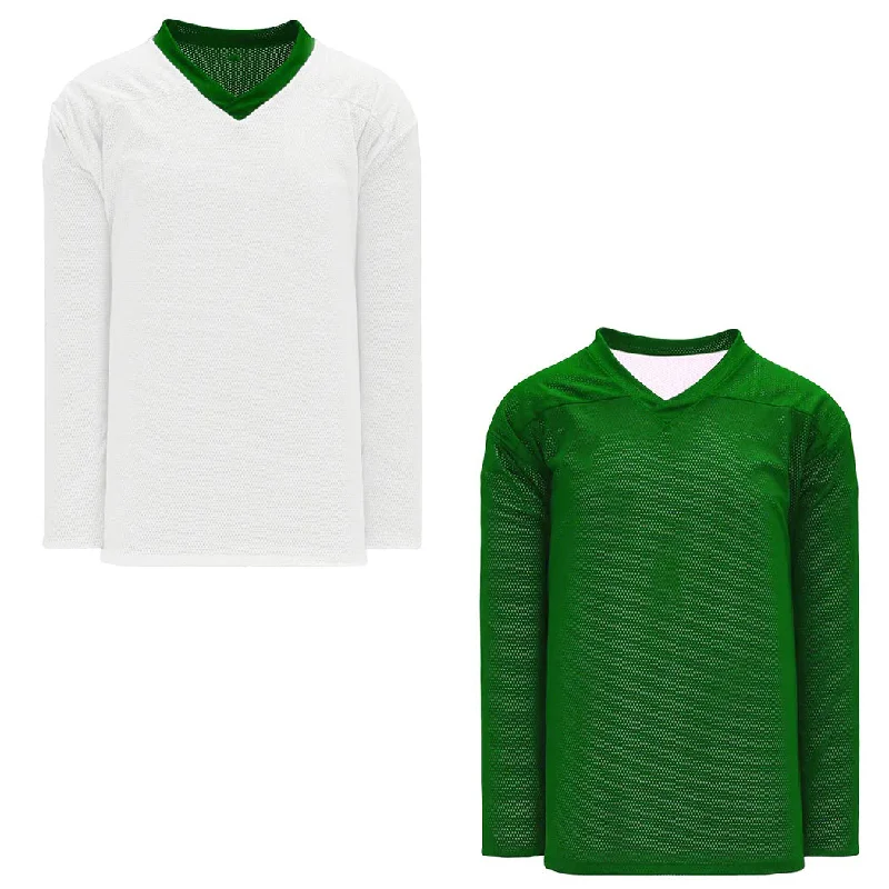 Men's Sustainable Organic Cotton Rugby Jerseys for Eco - Conscious Sports EnthusiastsSherwood SW300 Reversible Hockey Practice Jerseys - Green/White