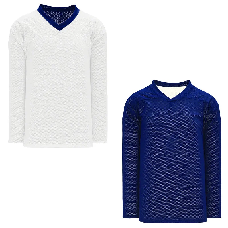 Men's Moisture - Wicking Lacrosse Jerseys with Mesh Panels for Optimal Performance on the FieldSherwood SW300 Reversible Hockey Practice Jerseys - Royal/White