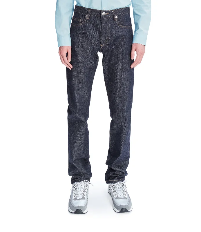 Men's Straight Leg Raw Denim Jeans for a Minimalist and Durable OptionNew Standard Jeans