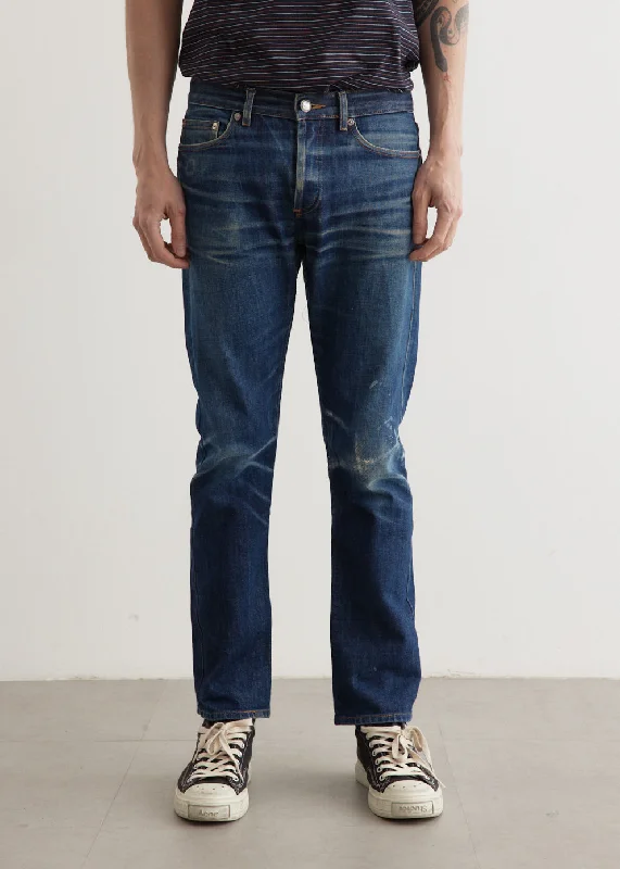 Men's High - Waisted Jeans in a Medium Wash for a Vintage - Style RevivalButler Jeans