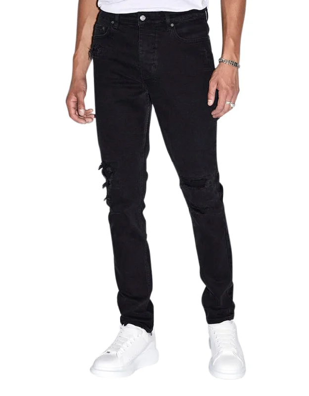 Men's Jeans with a Hidden Coin Pocket for Added ConvenienceCHITCH BONEYARD BLACK