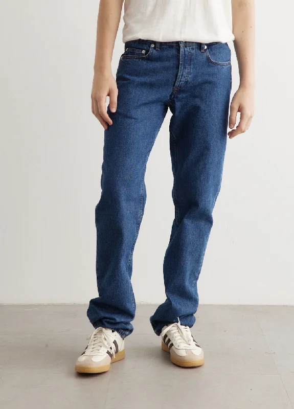 Plus Size Men's Relaxed Fit Jeans with a Faded Wash for a Vintage - Inspired LookNew Standard Jeans