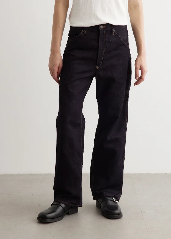 Men's High - Waisted Jeans in a Medium Wash for a Vintage - Style RevivalLevi's Nylon Patch Jeans