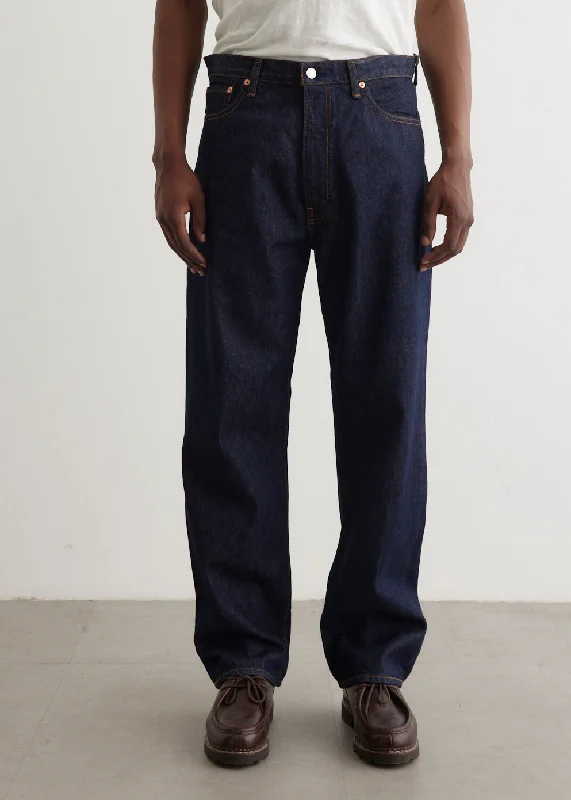 Plus Size Men's Relaxed Fit Jeans with a Tapered Leg for a Laid - Back VibeModel 66 1966's Standard Denim Pants