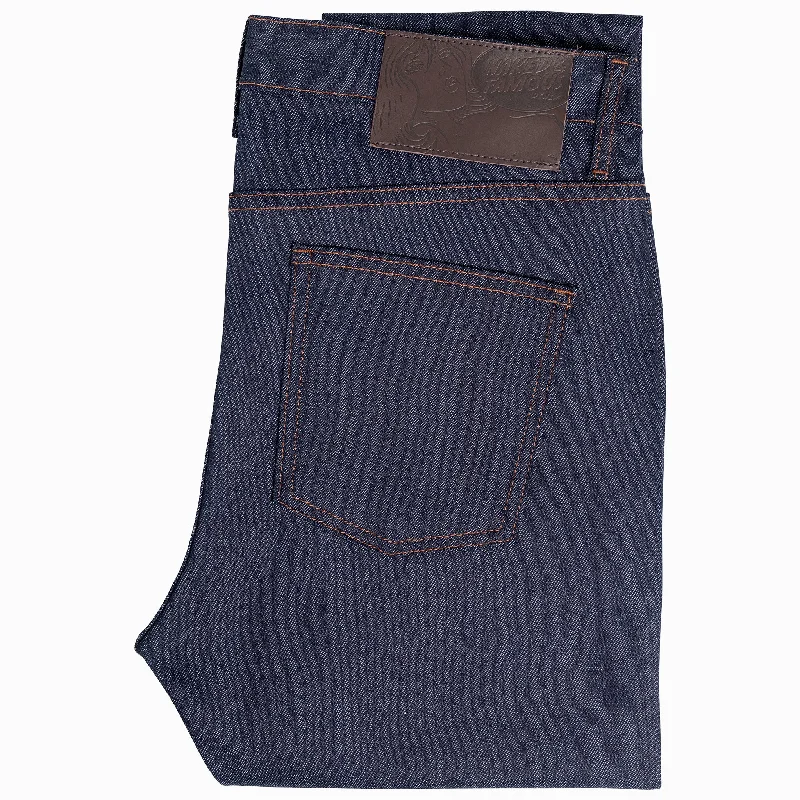 Plus Size Men's Relaxed Fit Jeans with a Faded Wash for a Vintage - Inspired LookStacked Guy - Indigo Power Stretch