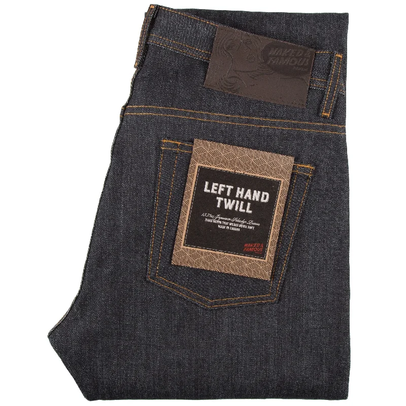 Men's Low - Rise Jeans in a Light Wash for a Casual and Youthful LookWeird Guy - Left Hand Twill Selvedge