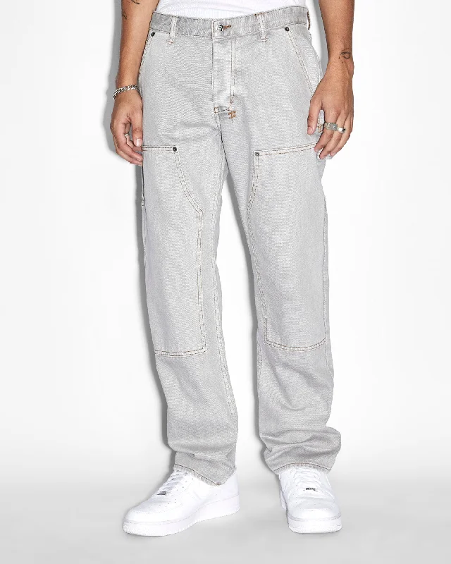 Men's Jeans with a Button - Fly for a Traditional and Classic AestheticOPERATOR PANT GREY