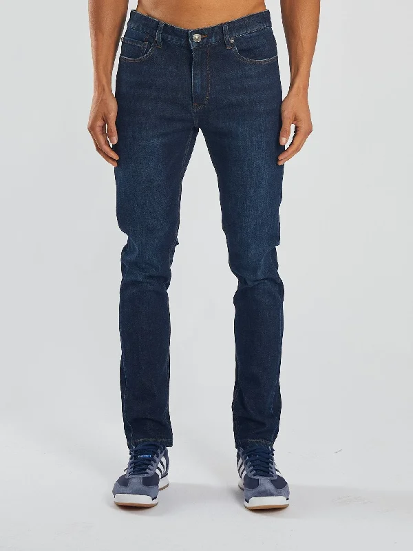 Men's Low - Rise Jeans in a Light Wash for a Casual and Youthful LookPalmer Slim Indigo Raw