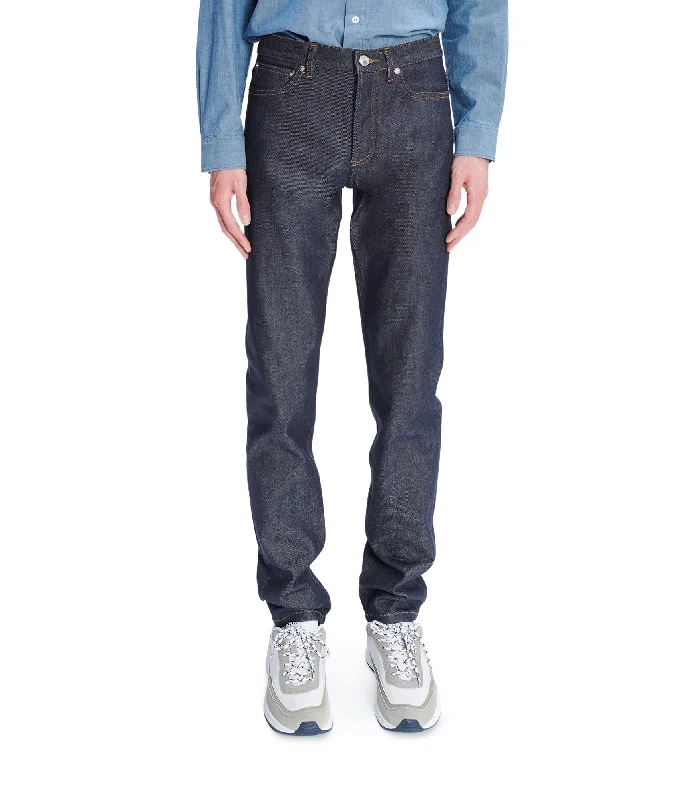 Men's High - Waisted Jeans in a Medium Wash for a Vintage - Style RevivalPetit New Standard Jeans