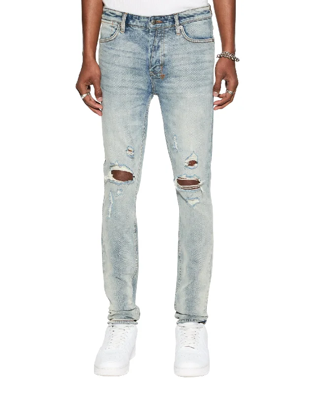 Plus Size Men's Straight Leg Jeans with Reinforced Knees for DurabilityVAN WINKLE SKYHIGH TRASHED