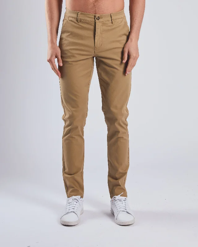 Men's Ripped Skinny Jeans in Acid Wash for an Edgy and Punk - Inspired StylePalmer Slim Chino Cuban Brown