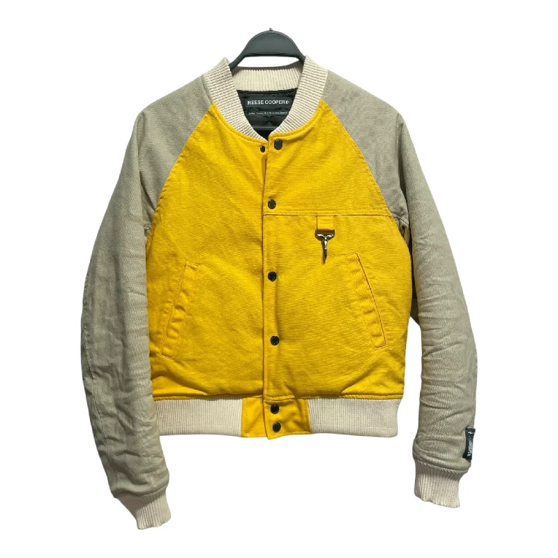 Men jackets with a zip - off sleeves to convert to a vestReese Cooper/Flight Jkt/S/Cotton/YEL/