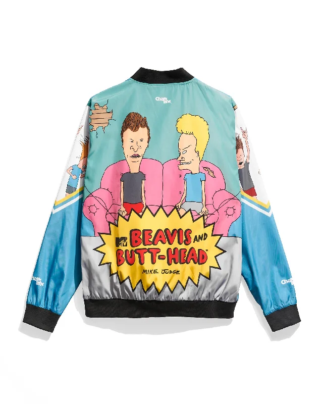 Men jackets with a zip - off sleeves to convert to a vestBeavis and Butt-Head Retro Fanimation Jacket