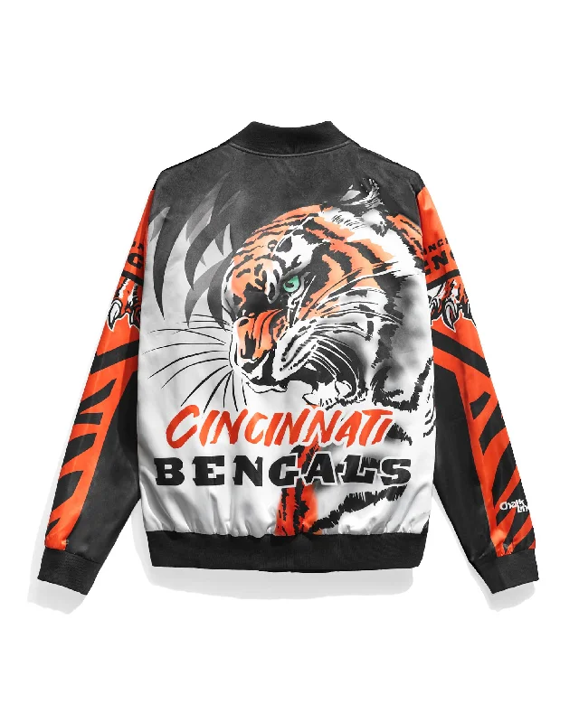 Performance - driven men jackets with breathable fabric for sportsCincinnati Bengals Fanimation Satin Jacket