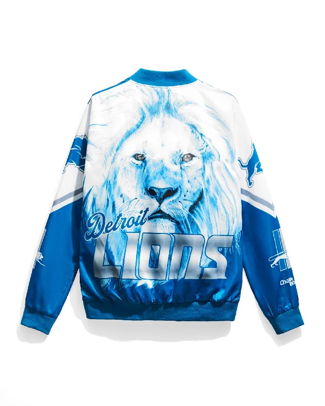 Corduroy men jackets in earthy tones for a rustic charmDetroit Lions Fanimation Satin Jacket