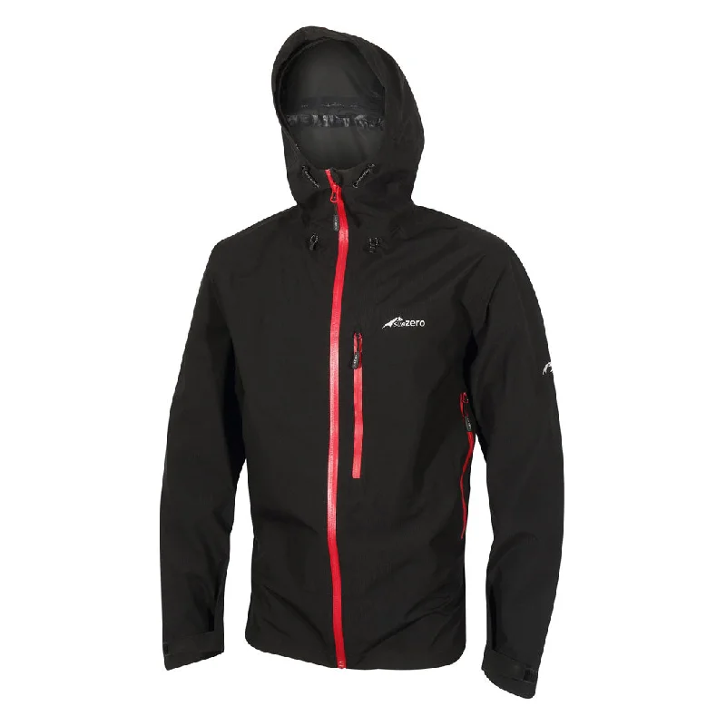 Men jackets with a zip - off sleeves to convert to a vestMens Lightweight Waterproof Jacket Black