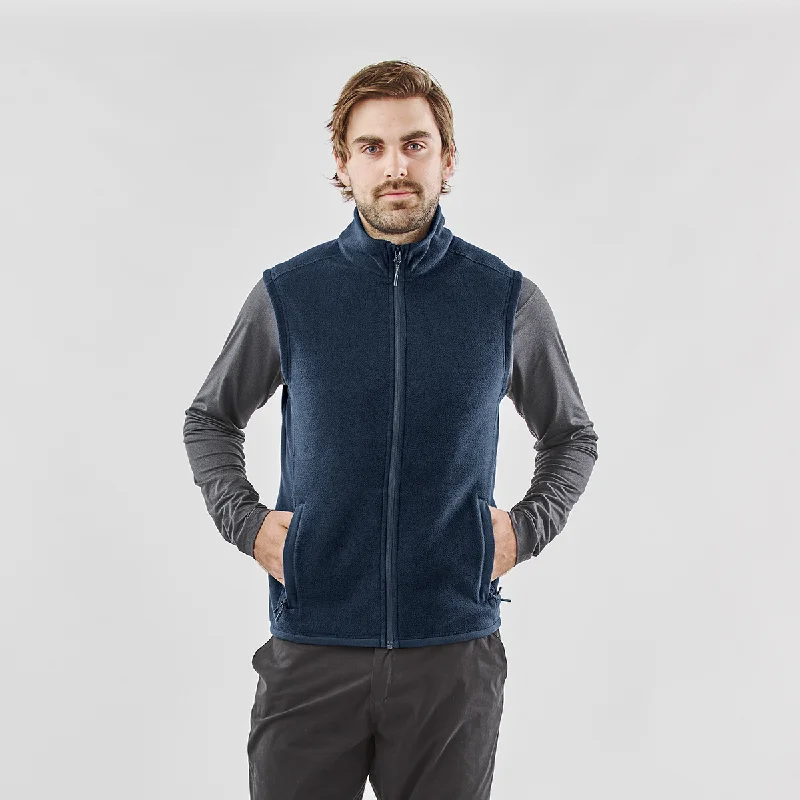 Embroidered men jackets with intricate floral designs for a unique aestheticMen's Montauk Fleece Vest - VX-5