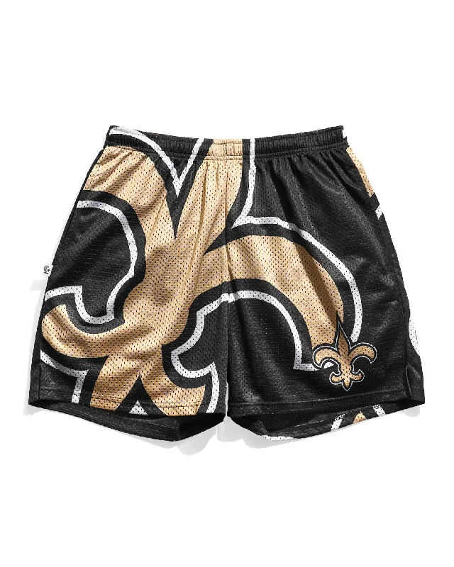 Stretch - fabric men jackets for unrestricted movement during workoutsNew Orleans Saints Big Logo Retro Shorts