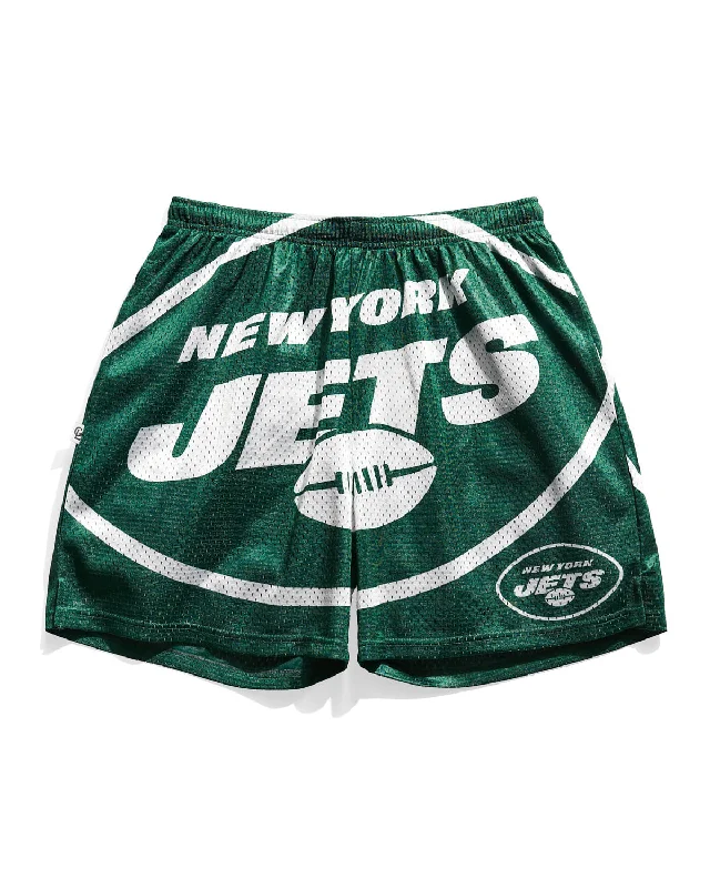 Windbreaker men jackets with UV protection for outdoor activitiesNew York Jets Big Logo Retro Shorts