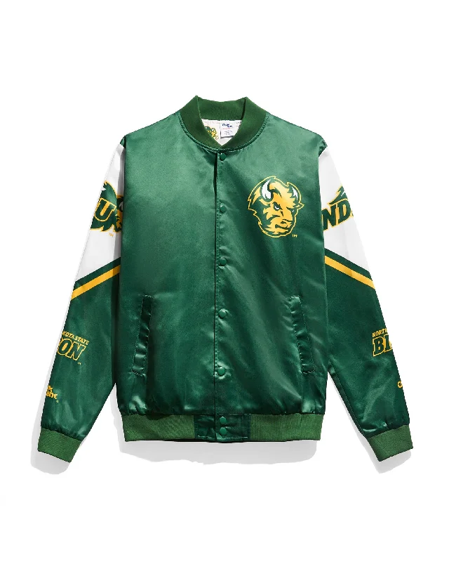 Stretch - fabric men jackets for unrestricted movement during workoutsNDSU Bison Satin Jacket