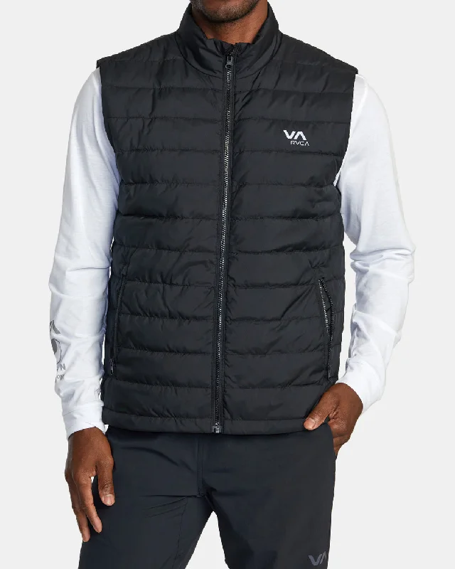 Performance - driven men jackets with breathable fabric for sportsPackable Puffa Puffer Vest - Black