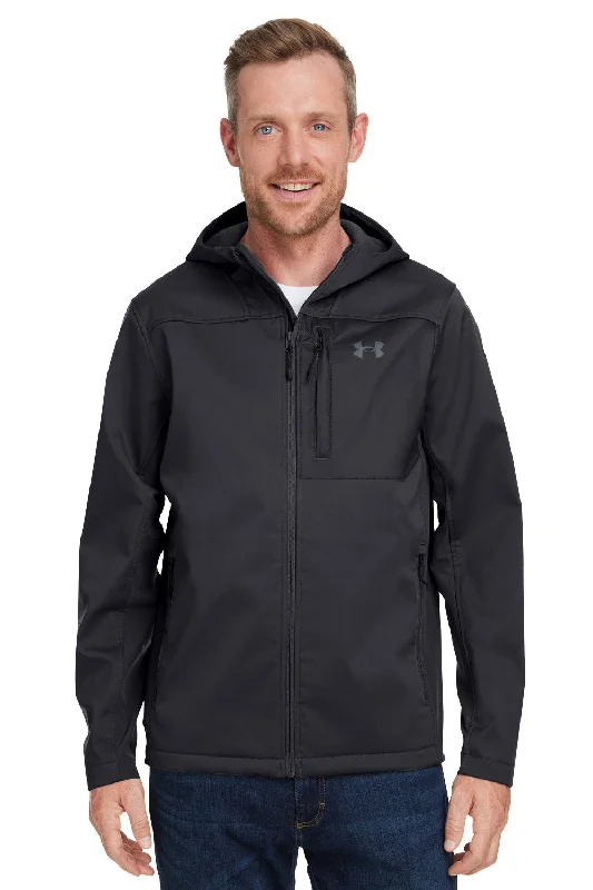 Checkered men jackets in a plaid pattern for a preppy appearanceUnder Armour Mens CGI Shield 2.0 Windproof & Waterproof Full Zip Hooded Jacket - Black