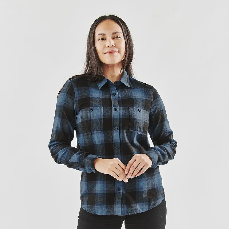 Checkered men jackets in a plaid pattern for a preppy appearanceWomen's Chesapeake L/S Shirt - CSL-2W