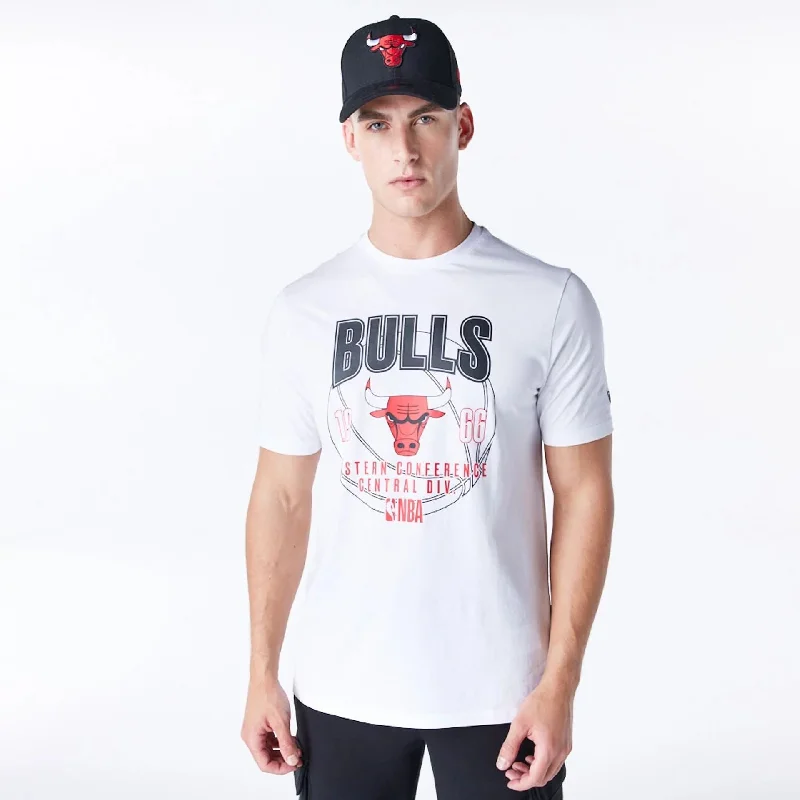 Men's organic cotton crew - neck t - shirts for everyday comfortMen's organic cotton crew - neck t - shirts for everyday comfortChicago Bulls NBA Wordmark Graphic White T-Shirt