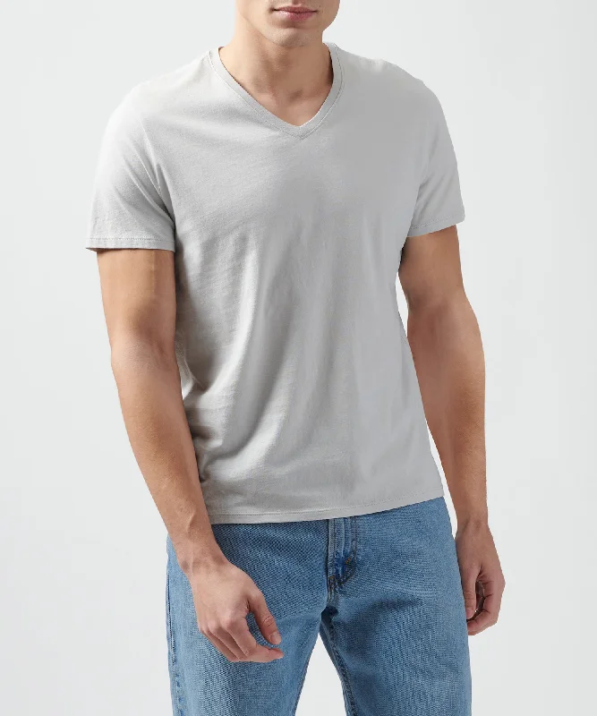 Men's eco - friendly recycled t - shirts for sustainable fashion choicesMen's eco - friendly recycled t - shirts for sustainable fashion choicesClassic Jersey V-Neck Tee - Grey