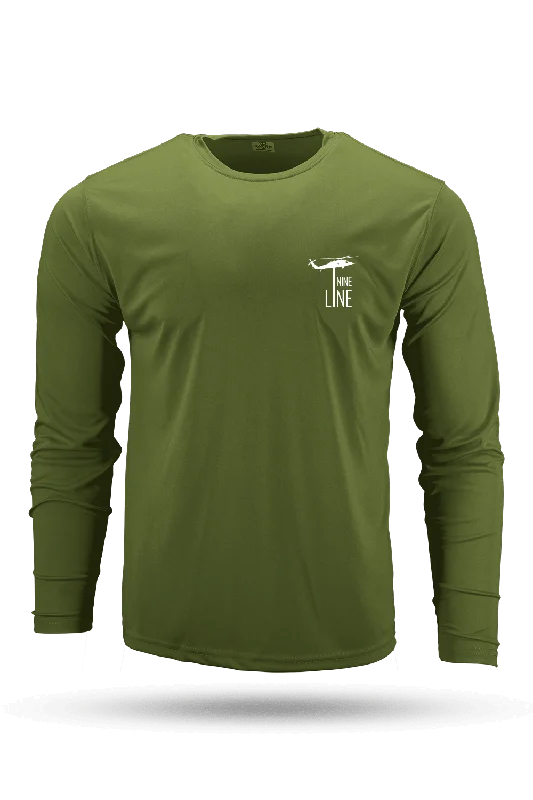 Men's UV - protection t - shirts for outdoor activities in the sunMen's UV - protection t - shirts for outdoor activities in the sunDropline Logo - Moisture Wicking Long Sleeve T-Shirt