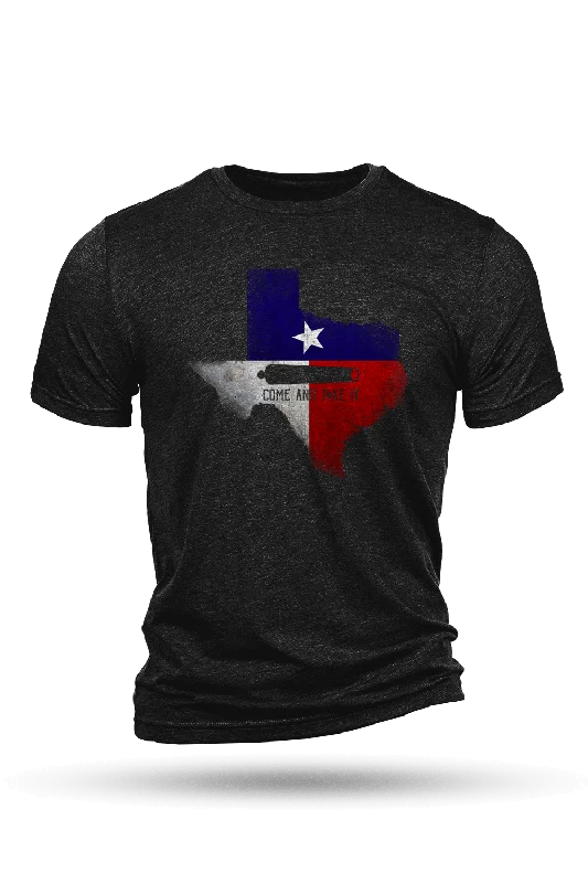 Men's ribbed t - shirts with a textured finish for added styleMen's ribbed t - shirts with a textured finish for added styleEnlisted 9 - Tri-Blend T-Shirt - Texas Come and Take It