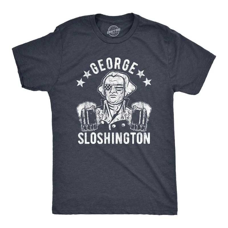 Men's slim - fit graphic t - shirts with vintage rock band printsMen's slim - fit graphic t - shirts with vintage rock band printsGeorge Sloshington Men's T Shirt