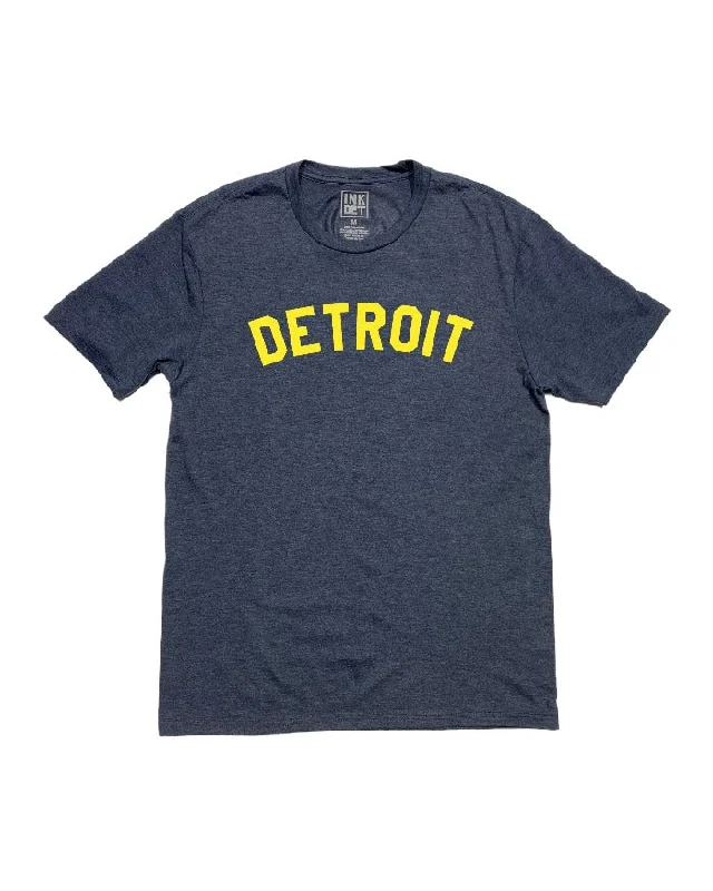 Men's mock - neck t - shirts with a modern and sleek styleMen's mock - neck t - shirts with a modern and sleek styleInk Detroit Basic Tri Blend T-Shirt - Maize & Blue