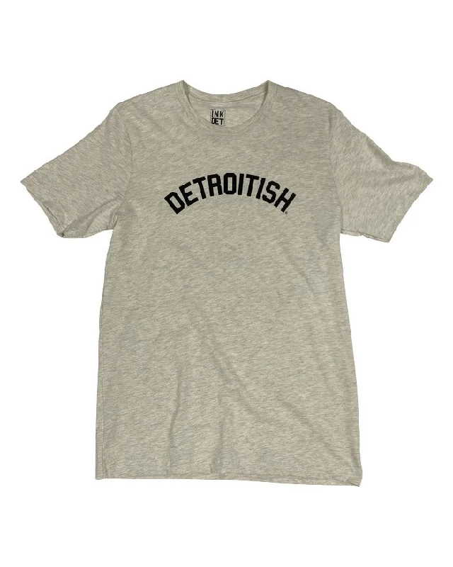 Men's ribbed t - shirts with a textured finish for added styleMen's ribbed t - shirts with a textured finish for added styleInk Detroit Detroitish T-Shirt - Natural Heather