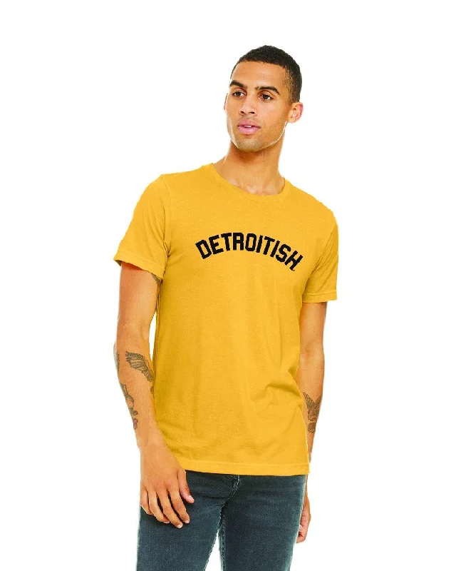 Men's ribbed t - shirts with a textured finish for added styleMen's ribbed t - shirts with a textured finish for added styleInk Detroit Detroitish T-Shirt - Gold