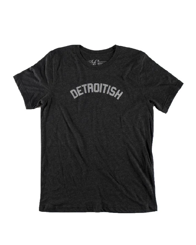 Men's thermal t - shirts with a high - neck design for cold weatherMen's thermal t - shirts with a high - neck design for cold weatherInk Detroit Detroitish Tri Blend T-Shirt - Charcoal Black