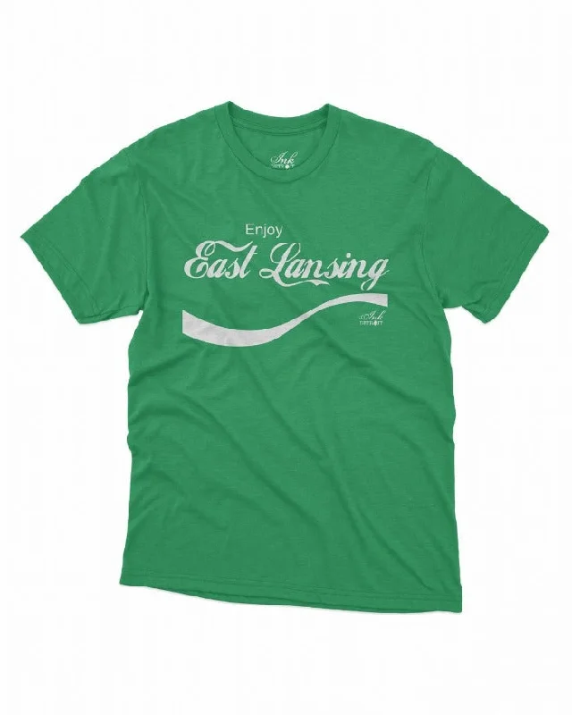 Men's UV - protection t - shirts for outdoor activities in the sunMen's UV - protection t - shirts for outdoor activities in the sunInk Detroit Enjoy East Lansing T-Shirt - Green