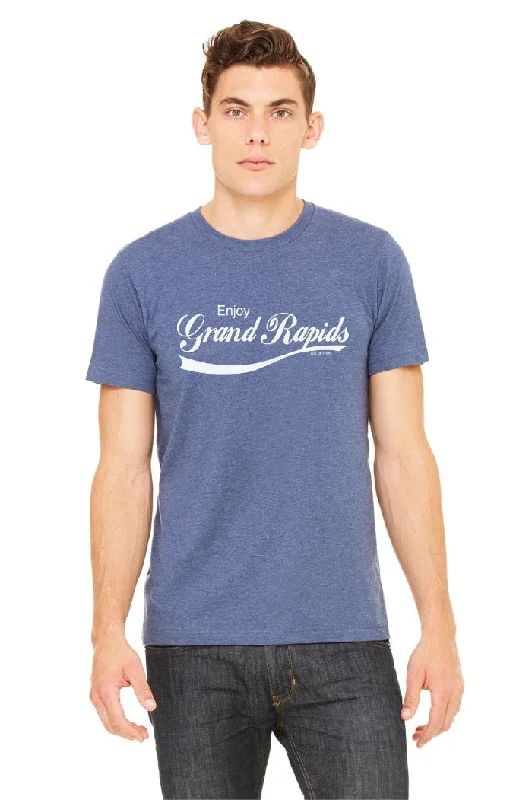 Men's polo t - shirts with a contrast collar for a preppy lookMen's polo t - shirts with a contrast collar for a preppy lookInk Detroit Enjoy Grand Rapids T-Shirt - Navy