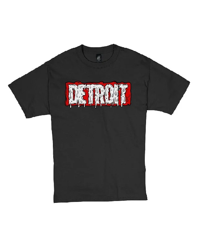 Men's eco - friendly recycled t - shirts for sustainable fashion choicesMen's eco - friendly recycled t - shirts for sustainable fashion choicesInk Detroit - MARVELous DETROIT DRIP - T-Shirt - Black