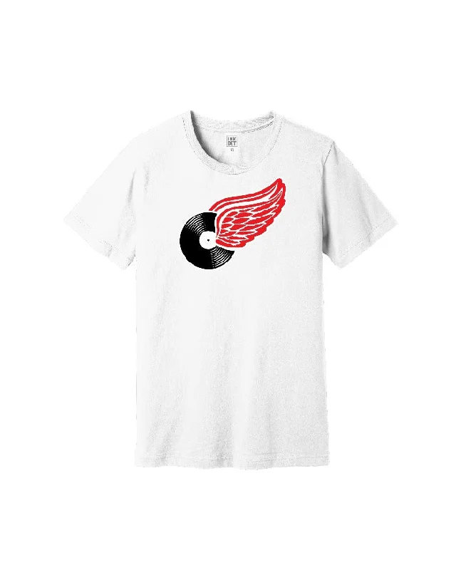 Men's eco - friendly recycled t - shirts for sustainable fashion choicesMen's eco - friendly recycled t - shirts for sustainable fashion choicesInk Detroit Motown Wing T-Shirt - White