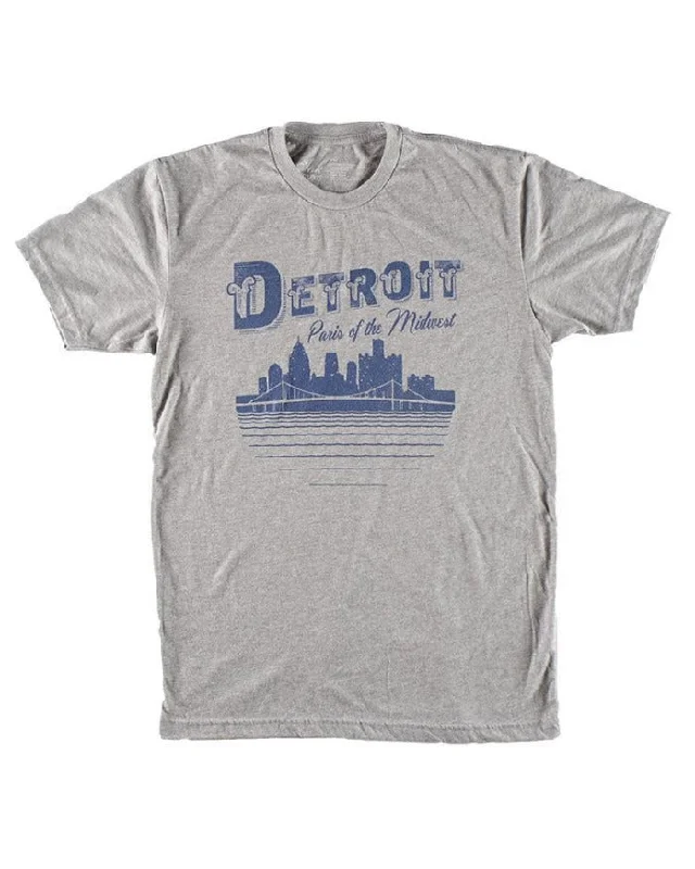 Men's plus - size pocket t - shirts with a classic lookMen's plus - size pocket t - shirts with a classic lookInk Detroit Paris of The Midwest T-Shirt - Heather Grey