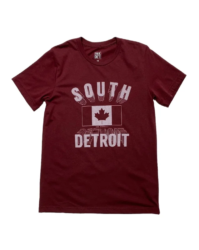 Men's printed Hawaiian t - shirts for tropical vacationsMen's printed Hawaiian t - shirts for tropical vacationsInk Detroit South Detroit T-Shirt - Cardinal Red