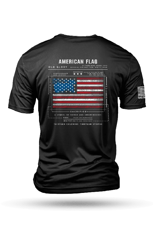 Men's tie - dye t - shirts with a bohemian styleMen's tie - dye t - shirts with a bohemian styleMoisture Wicking T-Shirt - American Flag Schematic